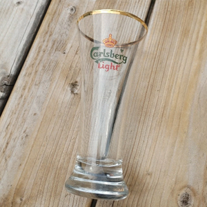 Carlsberg Lite Drinking Glass Weighted Base